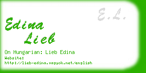 edina lieb business card